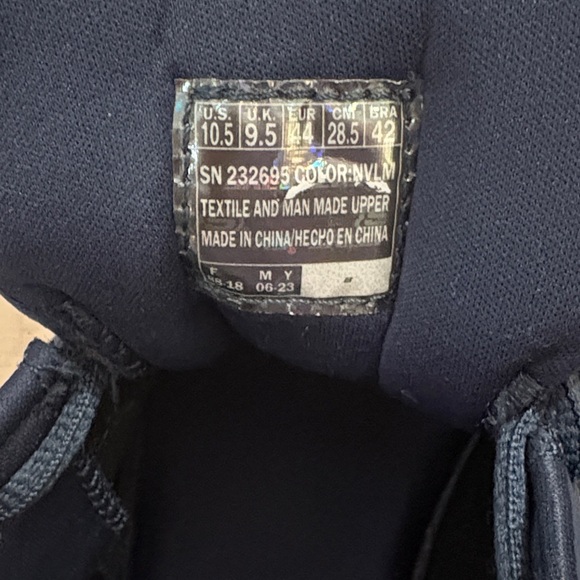 Skechers Blue Summits Forrader Shoes with Gray Sole and Lime Accents. - Picture 7 of 8